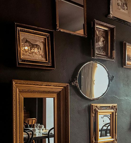 Curated estate sale display